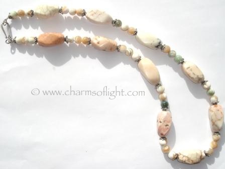 Howlite & Mother of Pearl Necklace